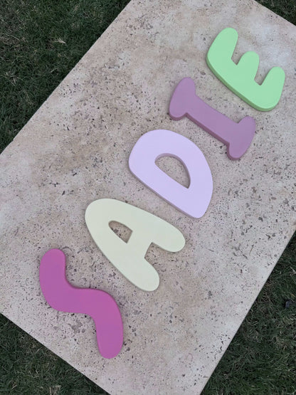 Ceramics personalised Handmade Clay Name Sign Custom Nursery Wall DecoCreate a one-of-a-kind space with a handmade personalised clay name sign from Pippi Ceramics. Every letter is individually shaped, sanded, painted, and finished by hpippi ceramicsPippi CeramicsPippi CeramicsCeramics