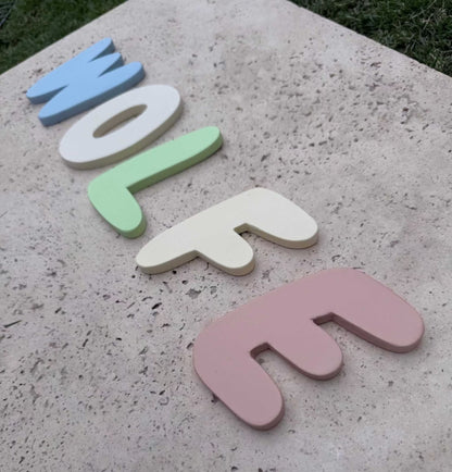 Nursery wall décor Custom Clay Name Sign Handmade Personalized Bedroomnursery wall décor looking for something a little more special than a printed name sign? Our personalised clay letters are made one at a time in our studio, giving ePippi CeramicsPippi Ceramicsnursery wall décor