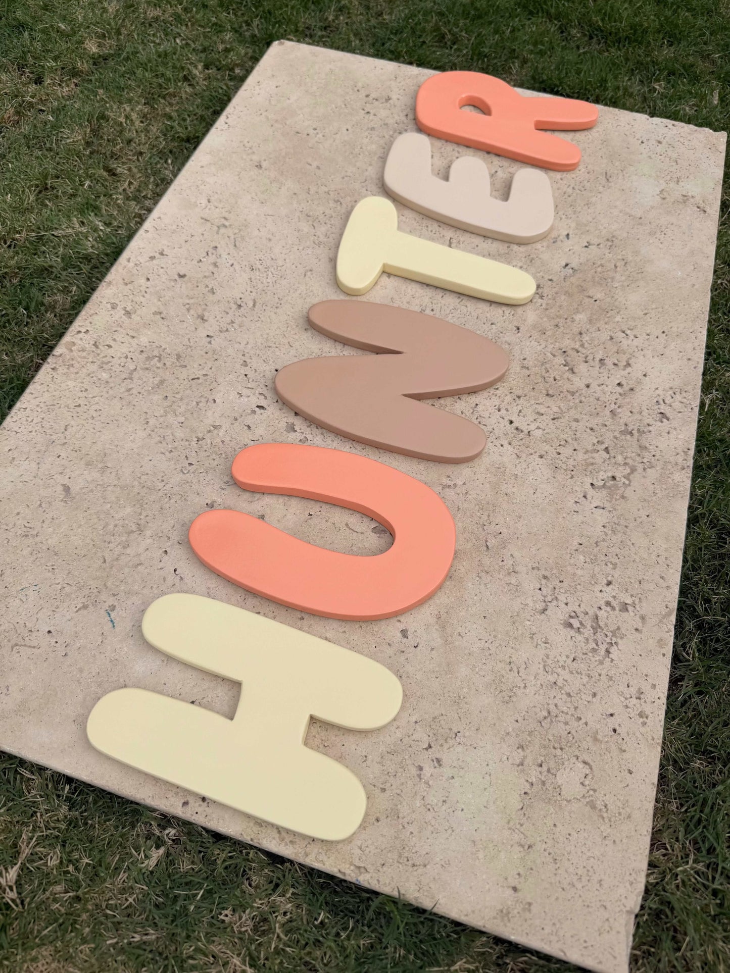 Ceramics personalised Handmade Clay Name Sign Custom Nursery Wall DecoCreate a one-of-a-kind space with a handmade personalised clay name sign from Pippi Ceramics. Every letter is individually shaped, sanded, painted, and finished by hpippi ceramicsPippi CeramicsPippi CeramicsCeramics